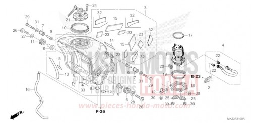 FUEL TANK/FUEL PUMP CBR600R3R de 2024